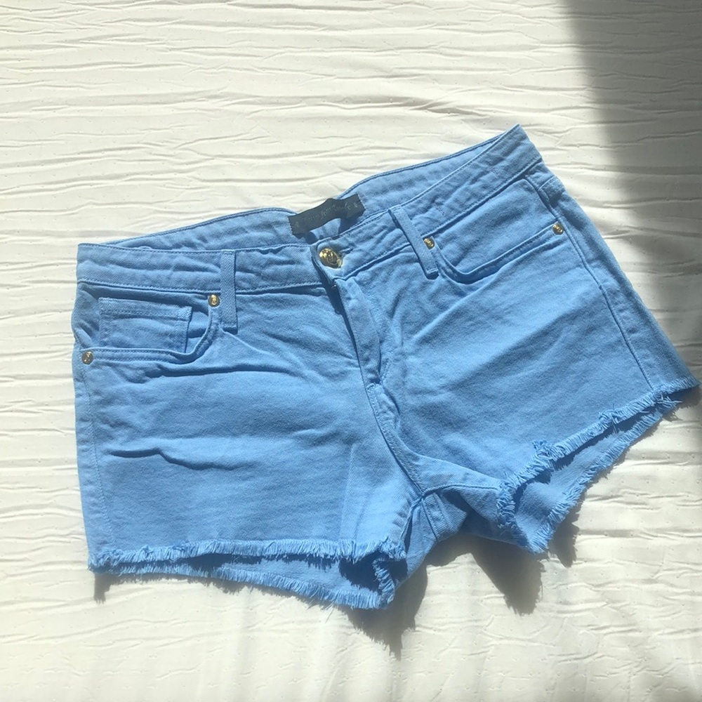 NWOT JUICY COUTURE Mid Rise Blue Denim Shorts, 27